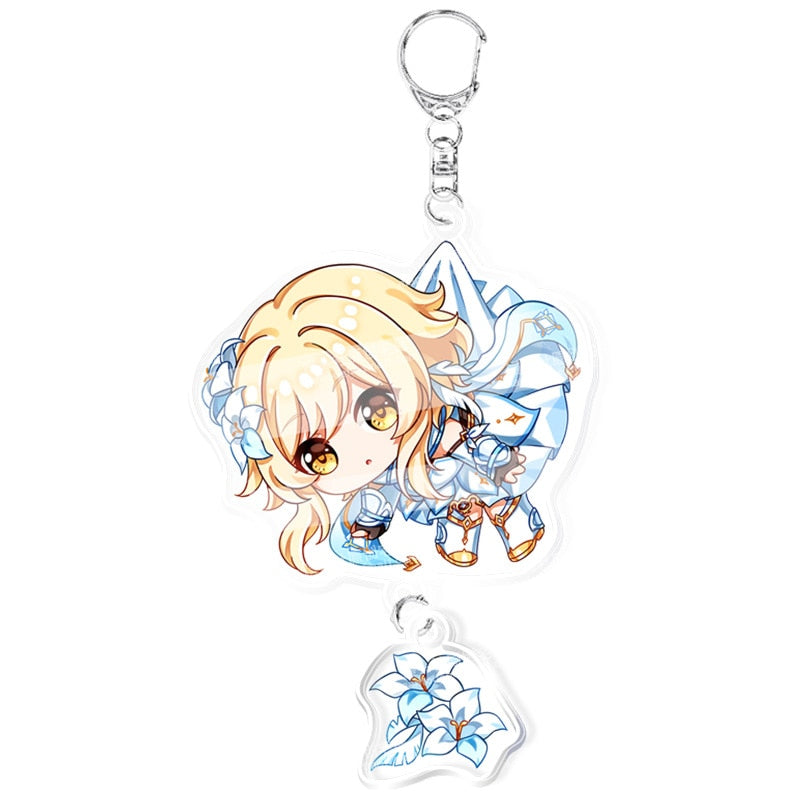 Peris Gems Style 17 Genshin Impact Keychains | Cartoon Cosplay Keychains SHEIN Amazon Temu