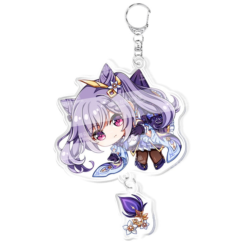 Peris Gems Style 17 Genshin Impact Keychains | Cartoon Cosplay Keychains SHEIN Amazon Temu