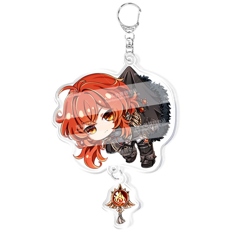 Peris Gems Style 17 Genshin Impact Keychains | Cartoon Cosplay Keychains SHEIN Amazon Temu