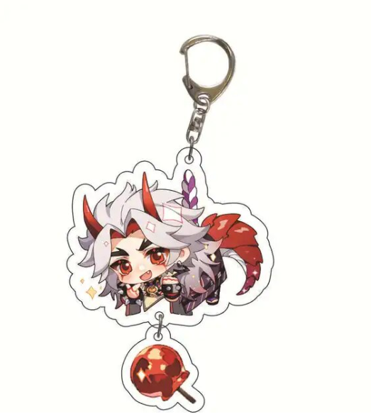 Peris Gems Style 17 Genshin Impact Keychains | Cartoon Cosplay Keychains SHEIN Amazon Temu