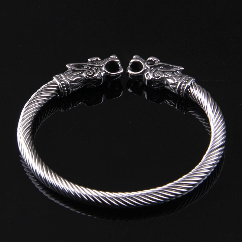 Peris Gems style 2 high polish Steel Dragon Cuff Bracelet Unisex | Stainless-Steel Viking Bangles Bracelet SHEIN Amazon Temu