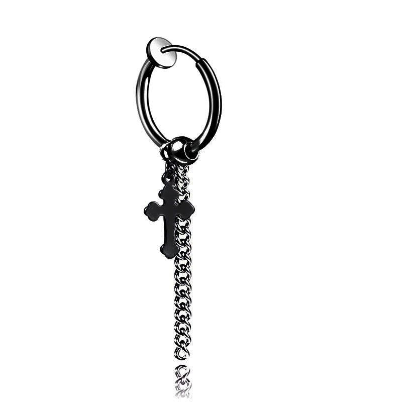 Peris Gems Style 21 Clasp Dangle Earrings for Women | Black Goth Earrings SHEIN Amazon Temu