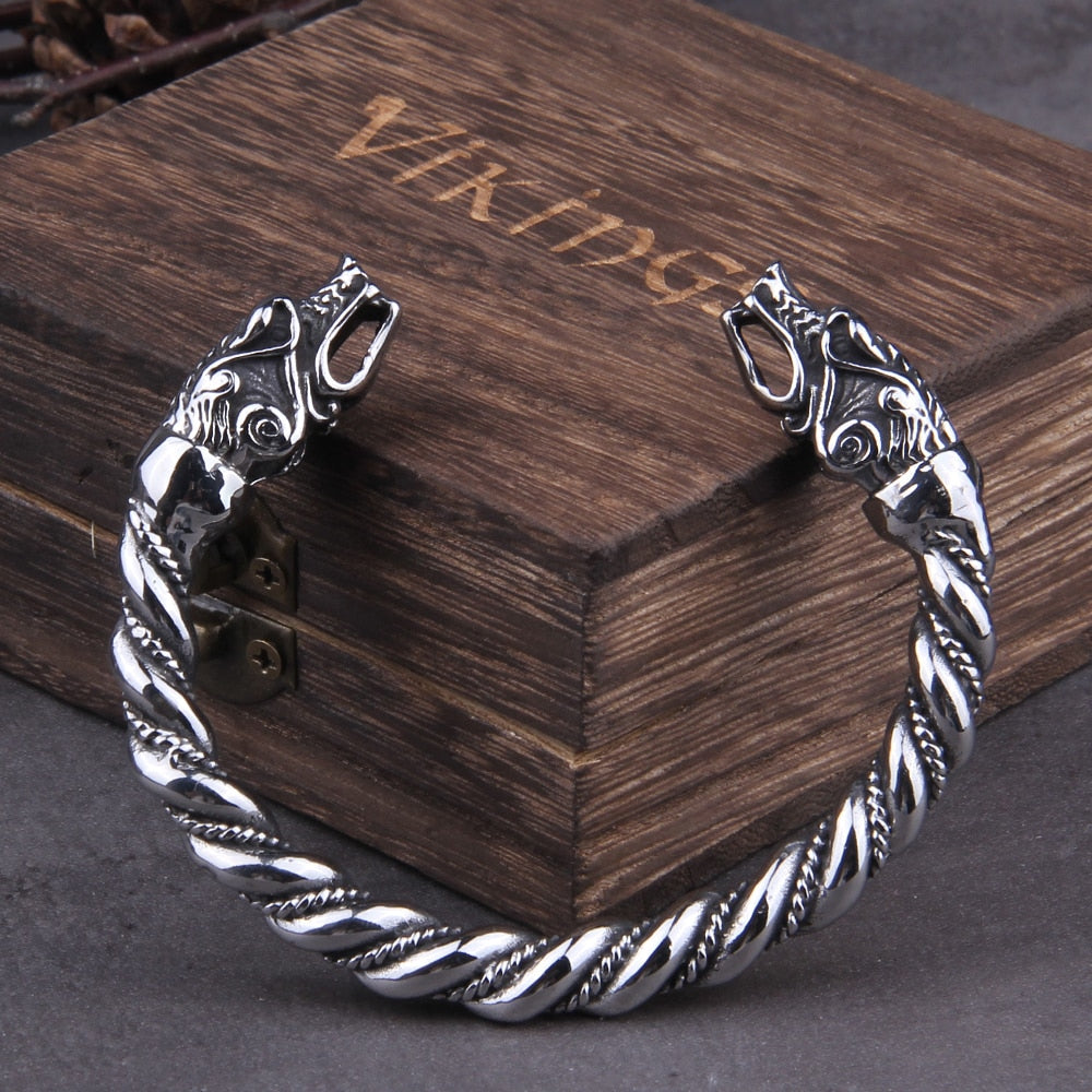Peris Gems style 4 high polish Steel Dragon Cuff Bracelet Unisex | Stainless-Steel Viking Bangles Bracelet SHEIN Amazon Temu
