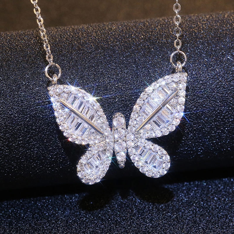 Peris Gems style C Delicate Cubic Diamond Butterfly Pendant Necklace for Women SHEIN Amazon Temu