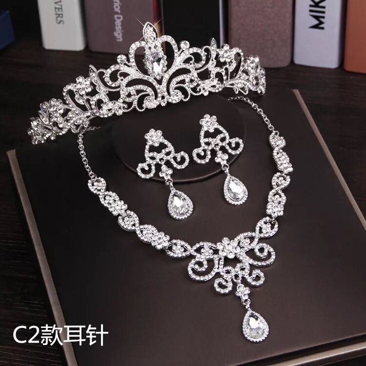 Peris Gems Style G Diamond Crystal Butterfly Bridal Jewelry Sets | 3PC Necklace Earring Tiara Set SHEIN Amazon Temu