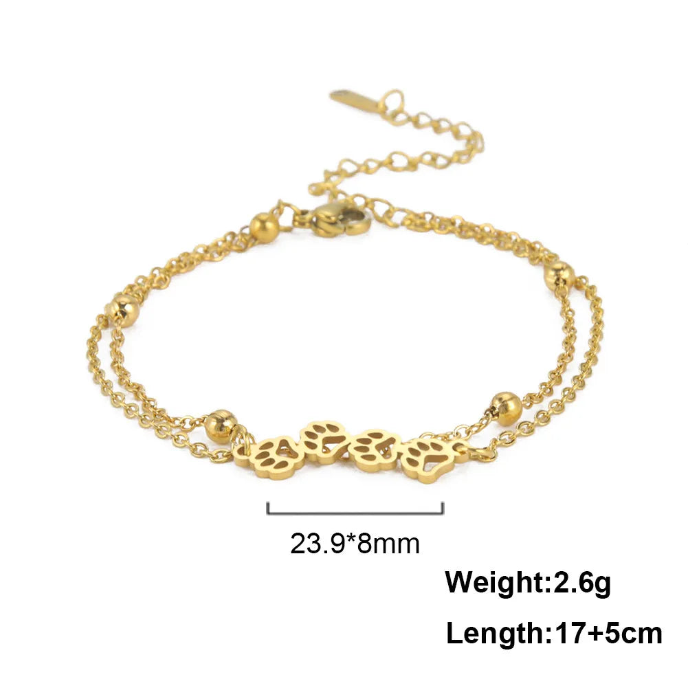 Peris Gems Style5 G / 17-22cm Stainless Cat Bracelet Collection for Women SHEIN Amazon Temu