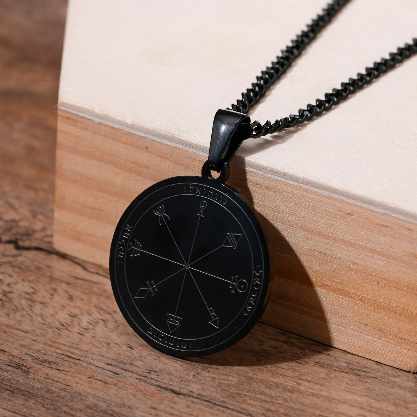 Peris Gems style7 Seal of the Seven Archangels Necklaces Unisex | Stainless Steel Amulets Seal of the Seven Archangels Necklace Unisex Stainless Steel SHEIN Amazon Temu