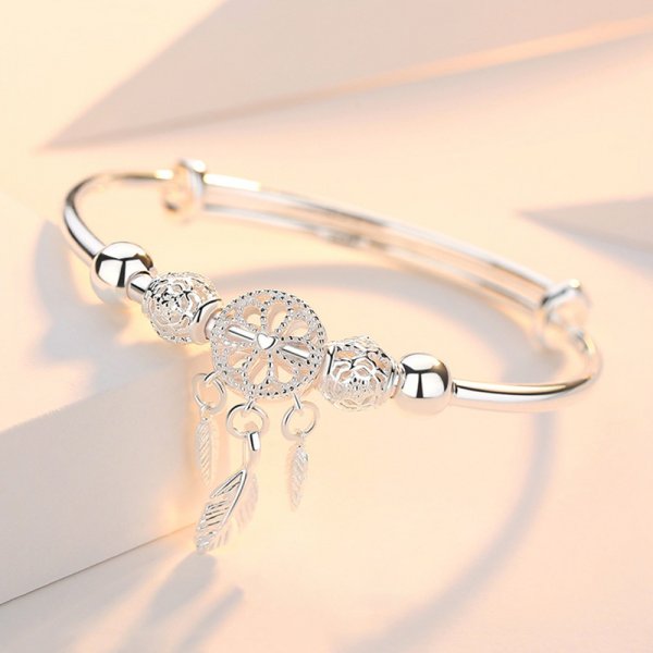 Peris Gems style9 Sterling Silver Leaf Cuff Bracelet for Women | Beautiful Bracelets Sterling Silver Leaf Cuff Bracelet for Women | Beautiful SHEIN Amazon Temu