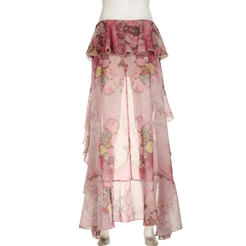 Peris Gems SUCHCUTE Y2K Vacation Floral Printed Long Skirts Holiday Beach Sexy Low Waist Aesthetics Lace Skirt Women Grunge Party Outfits SUCHCUTE Y2K Vacation Floral Printed Long Skirts Holiday Beach Sexy Low Waist Aesthetics Lace Skirt Women Grunge Party Outfits SHEIN Amazon Temu