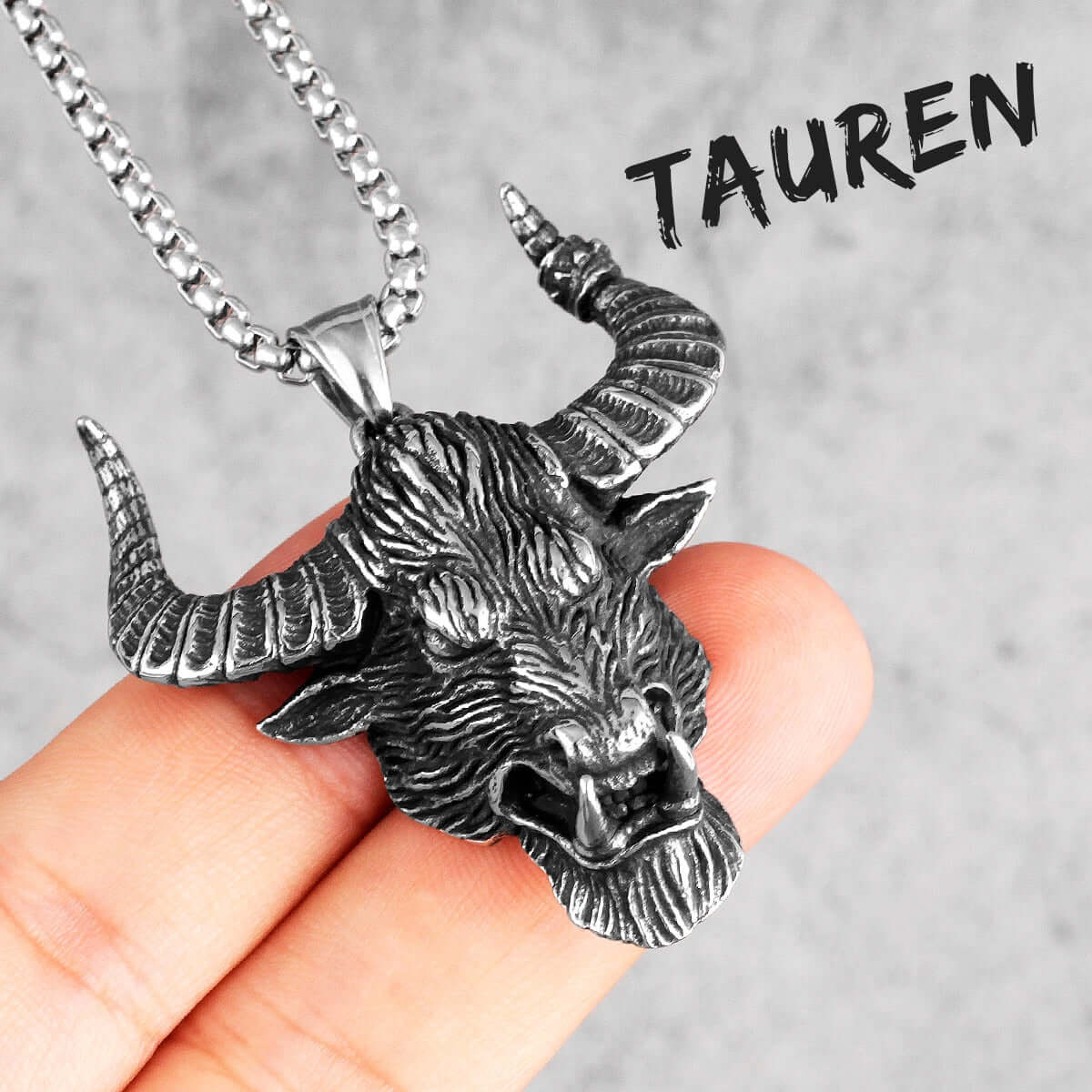 Peris Gems Tauren / 70cm Antique Silver Domineering Bull Pendant Necklaces Unisex SHEIN Amazon Temu