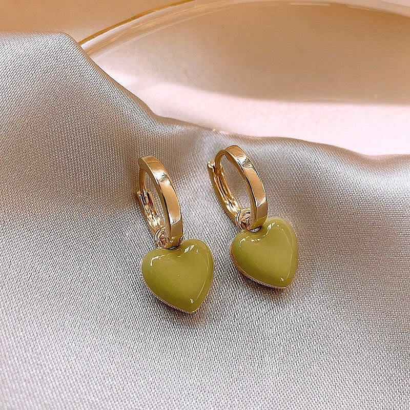 Peris Gems Temperament Heart Love Dangle Earrings for Women | Geometric Acrylic Earrings SHEIN Amazon Temu