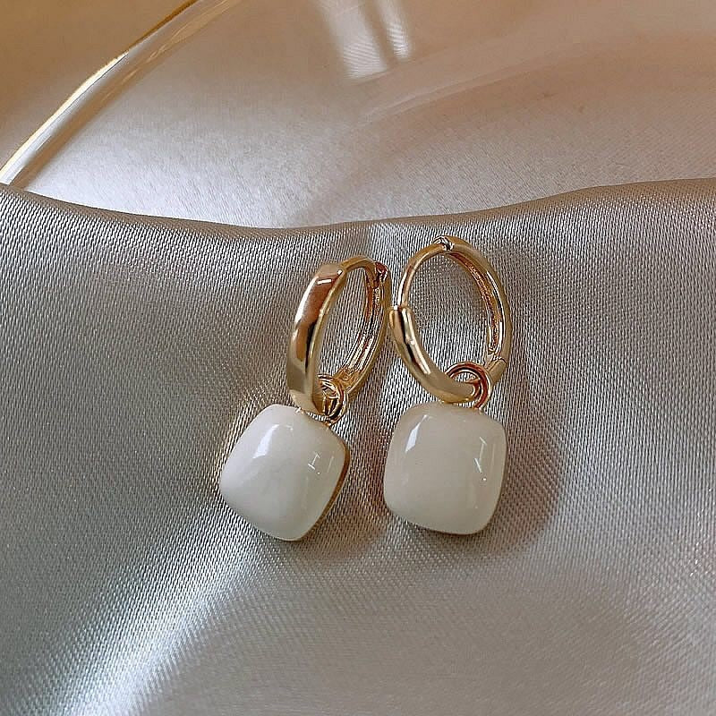 Peris Gems Temperament Heart Love Dangle Earrings for Women | Geometric Acrylic Earrings SHEIN Amazon Temu