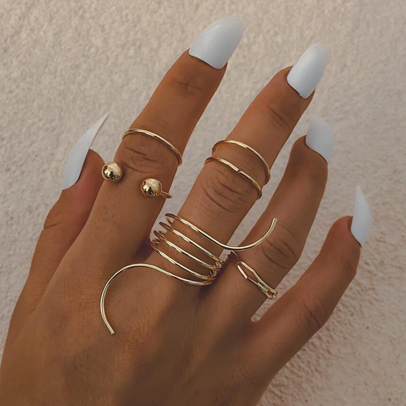Peris Gems Tennis Gold Open Baguette Rings for Women | Gold Fashionable Rings for Women SHEIN Amazon Temu