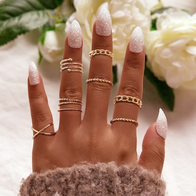 Peris Gems Tennis Gold Open Baguette Rings for Women | Gold Fashionable Rings for Women SHEIN Amazon Temu