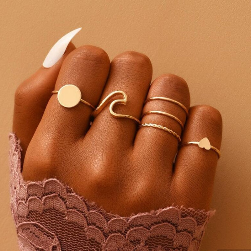 Peris Gems Tennis Gold Open Baguette Rings for Women | Gold Fashionable Rings for Women SHEIN Amazon Temu