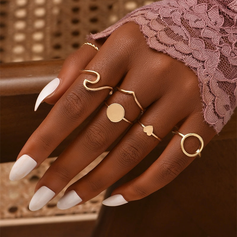 Peris Gems Tennis Gold Open Baguette Rings for Women | Gold Fashionable Rings for Women SHEIN Amazon Temu