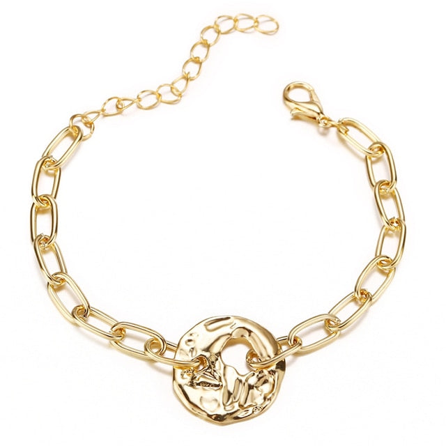 Peris Gems Thick Chain-Link Bangle Bracelets for Women | 3pc Snake Chain SHEIN Amazon Temu