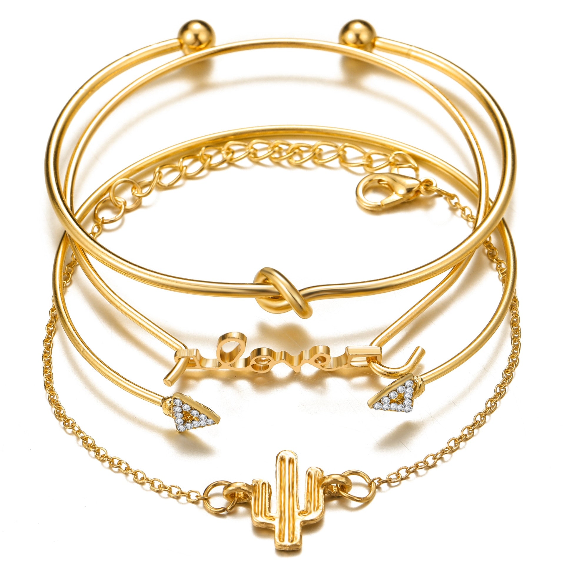 Peris Gems Thick Chain-Link Bangle Bracelets for Women | 3pc Snake Chain SHEIN Amazon Temu