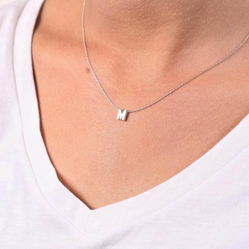 Peris Gems Thin Initial Letter Pendant Necklaces Unisex | Gold and Silver Letters Thin Initial Letter Pendant Necklaces Unisex | Gold Silver SHEIN Amazon Temu