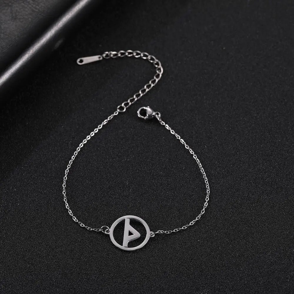 Peris Gems Thorn / Silver Nordic Viking Rune Charm Stainless Bracelets Unisex SHEIN Amazon Temu