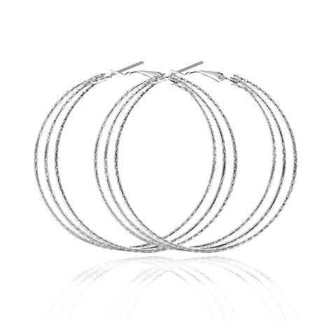 Peris Gems Three circles Sterling Silver Hoop Earrings Collection for Women SHEIN Amazon Temu
