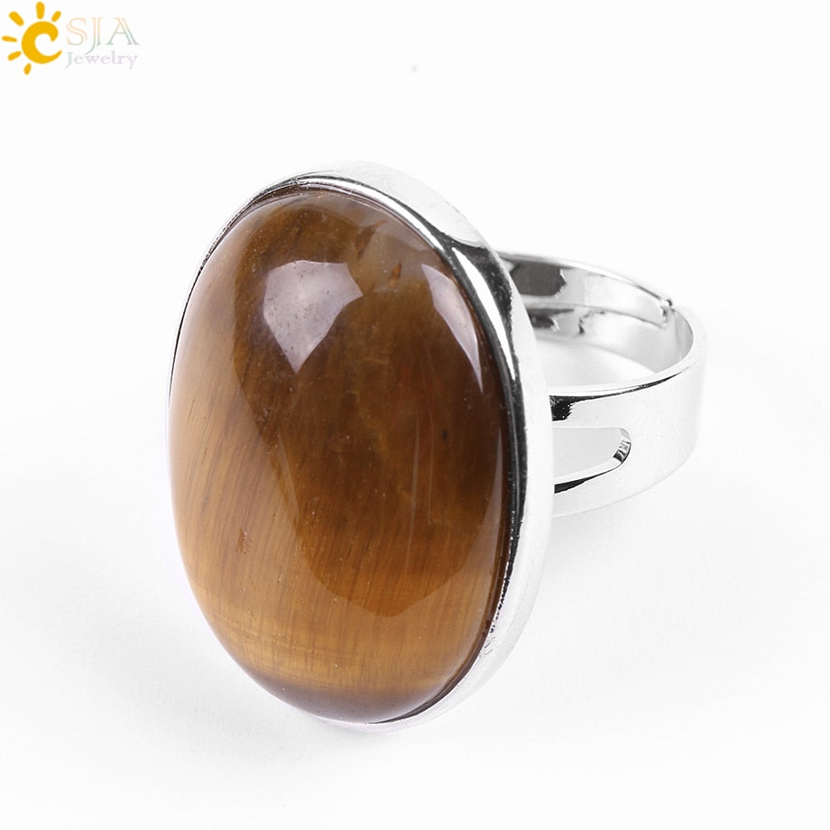Peris Gems Tiger Eye Quartz Tiger Eye Lapis Obsidian Rings Unisex SHEIN Amazon Temu
