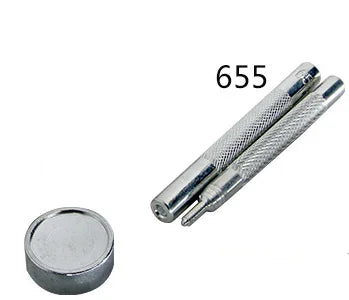 Peris Gems tool 100Sets Metal Snap Buttons, White Pearl Prong, Fastener Press Studs, 4 Part,