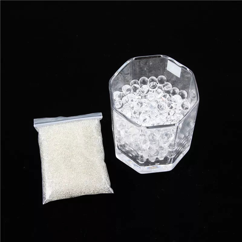Peris Gems Transparent 10000 Pcs/Bag Home Decor Pearl Shaped Crystal Soil Water Beads Bio Gel Ball For Flower/Weeding Mud Grow Magic Jelly Balls SHEIN Amazon Temu