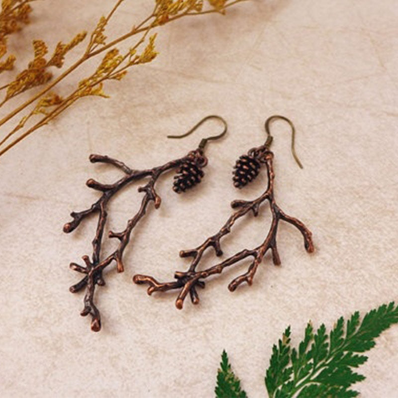 Peris Gems Tree Branch Earrings for Women | Pinecone Nature Earrings SHEIN Amazon Temu
