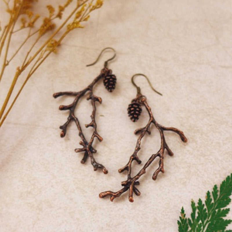 Peris Gems Tree Branch Earrings for Women | Pinecone Nature Earrings SHEIN Amazon Temu