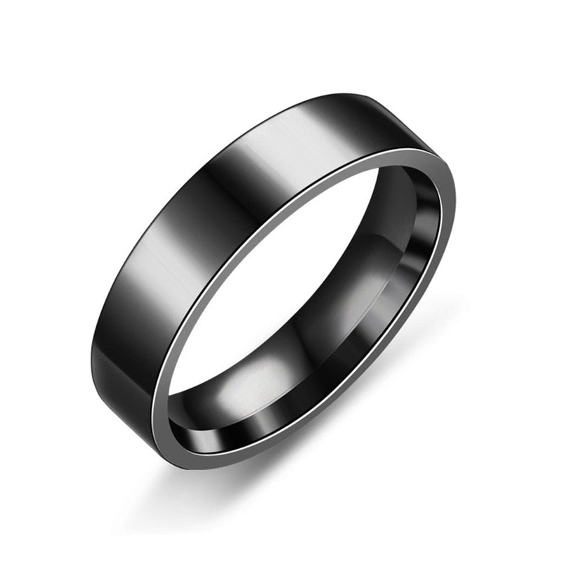 Peris Gems Trendy Stainless Steel Black Rings for Women SHEIN Amazon Temu