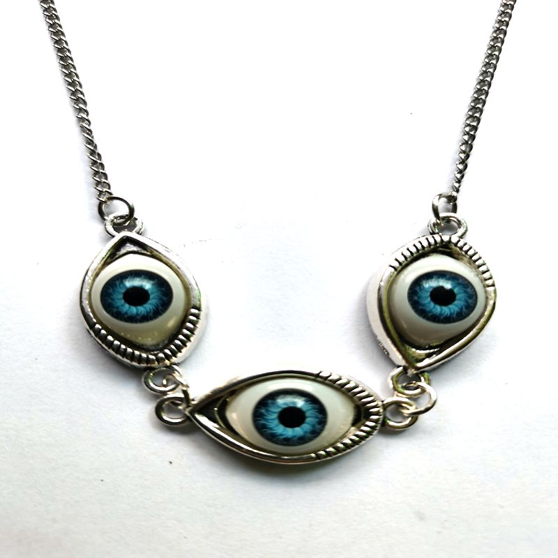 Peris Gems Twisted chain 3 Blue Evil Eye Choker Necklace for Women | Protective Necklaces Blue Evil Eye Choker Necklace for Women Protective Necklaces SHEIN Amazon Temu