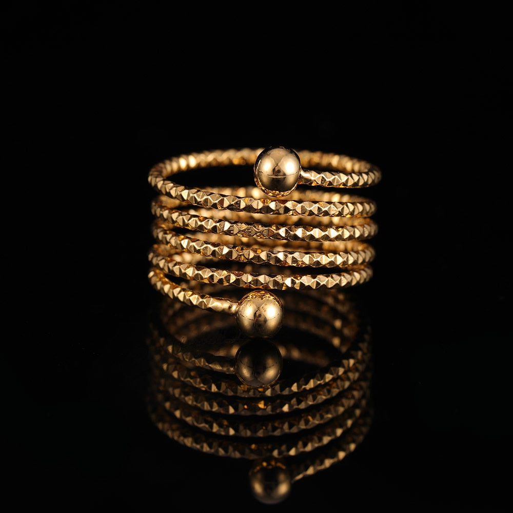 Peris Gems Twisted Gold Ring for Women | Extensible Ring Twisted Gold Ring for Women | High Quality Extensible Ring SHEIN Amazon Temu