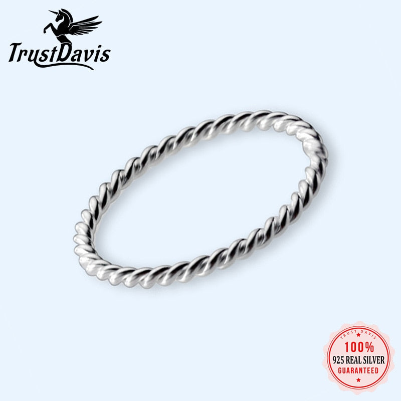Peris Gems Twisted Sterling Silver Wedding Rings for Women SHEIN Amazon Temu