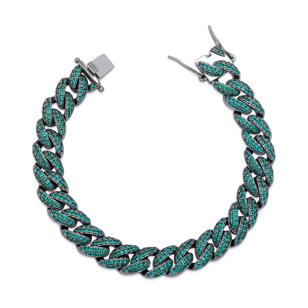 Peris Gems Two Tone Miami Cuban Bracelet Unisex | 10mm Micro Pave Diamonds Two Tone Miami Cuban Bracelet Unisex 10mm Micro Pave Diamond SHEIN Amazon Temu