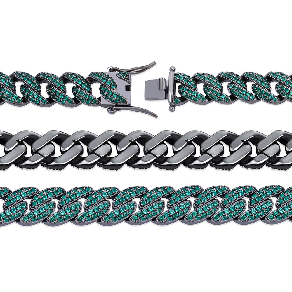 Peris Gems Two Tone Miami Cuban Bracelet Unisex | 10mm Micro Pave Diamonds Two Tone Miami Cuban Bracelet Unisex 10mm Micro Pave Diamond SHEIN Amazon Temu