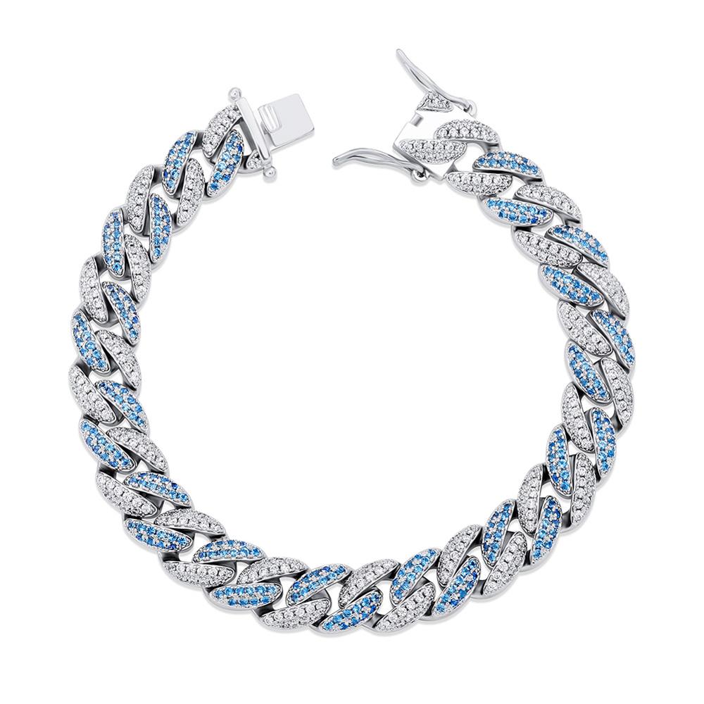 Peris Gems Two Tone Miami Cuban Bracelet Unisex | 10mm Micro Pave Diamonds Two Tone Miami Cuban Bracelet Unisex 10mm Micro Pave Diamond SHEIN Amazon Temu
