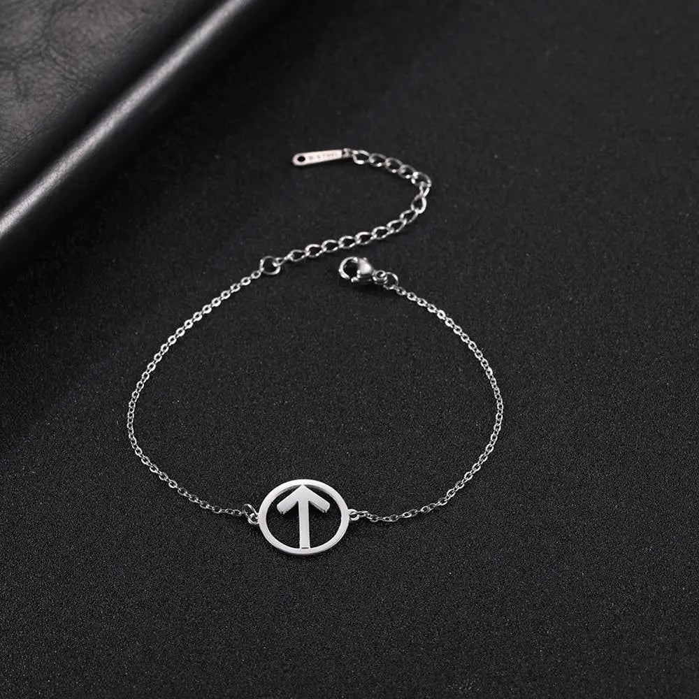 Peris Gems Tyr / Silver Nordic Viking Rune Charm Stainless Bracelets Unisex SHEIN Amazon Temu