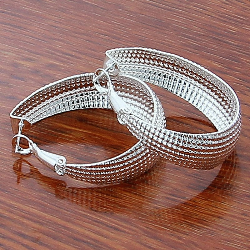 Peris Gems U Shape circles Sterling Silver Hoop Earrings Collection for Women SHEIN Amazon Temu