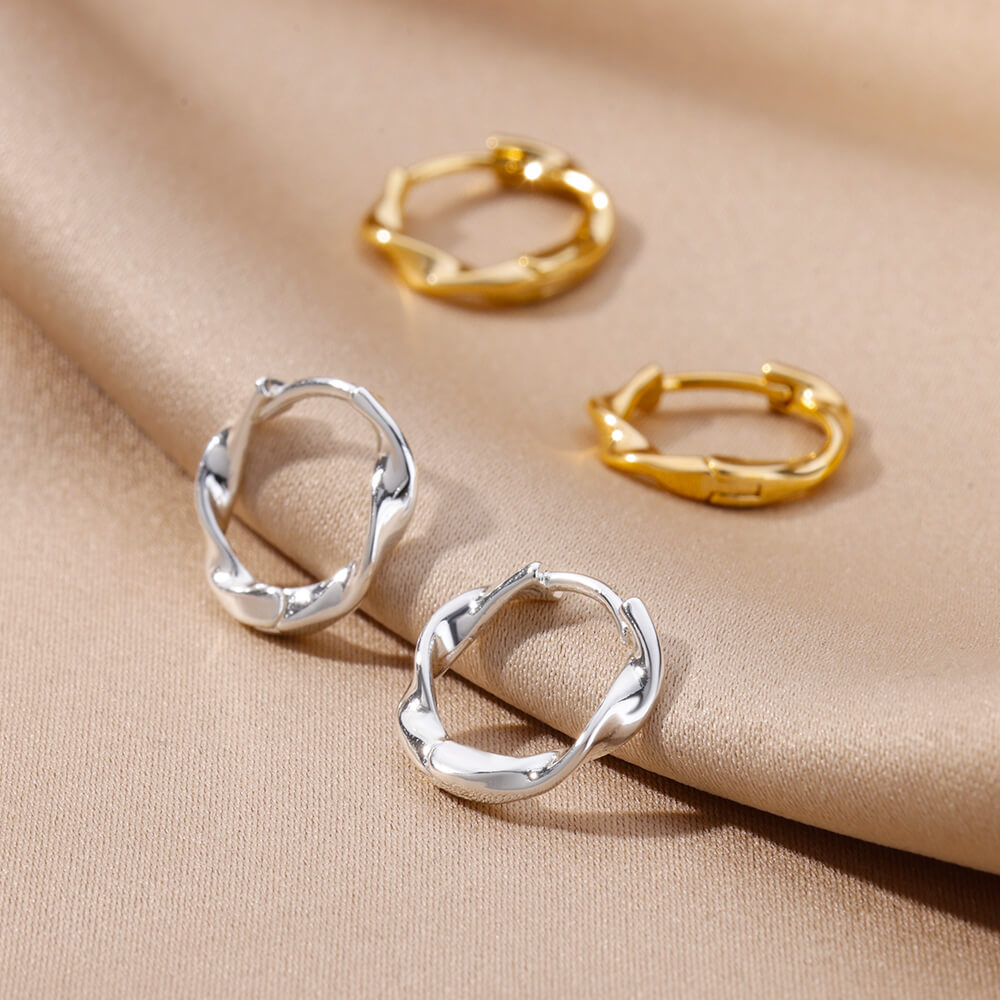 Peris Gems U-Shaped Square Hoop Earrings for Women | Gold Luxury Earrings U-Shaped Square Hoop Earrings for Women Gold Luxury Earrings SHEIN Amazon Temu
