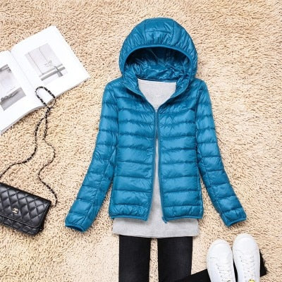 Peris Gems Ultra-Light Puff Parka Jackets for Women | Solid Slim Jacket SHEIN Amazon Temu