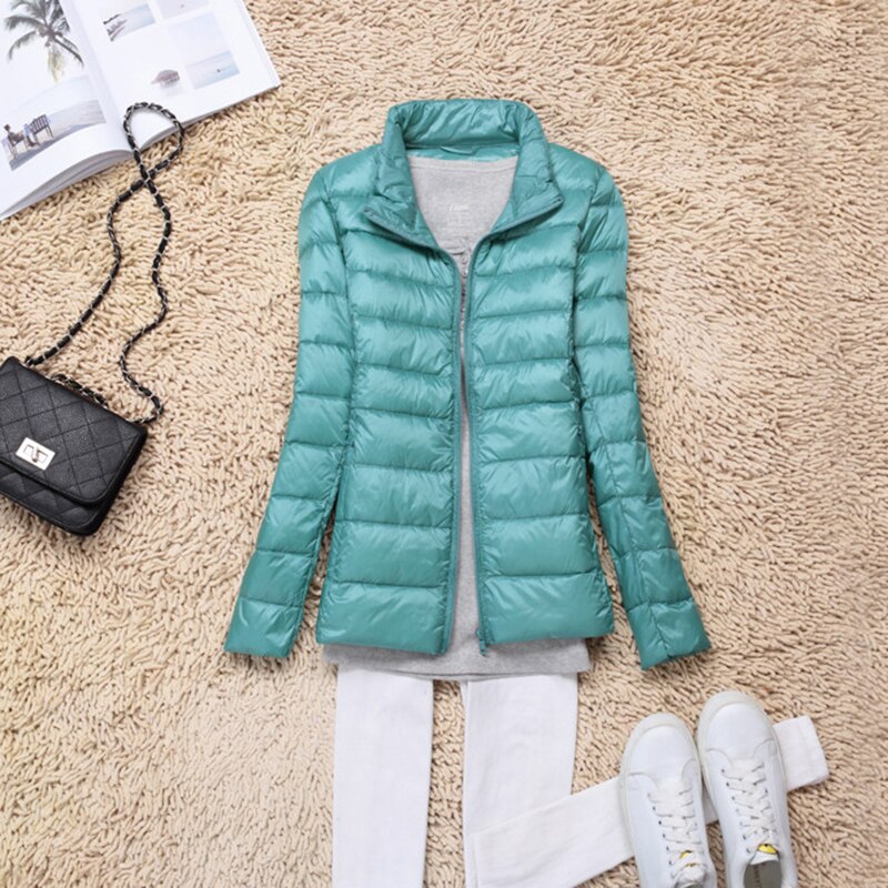 Peris Gems Ultra-Light Puff Parka Jackets for Women | Solid Slim Jacket SHEIN Amazon Temu