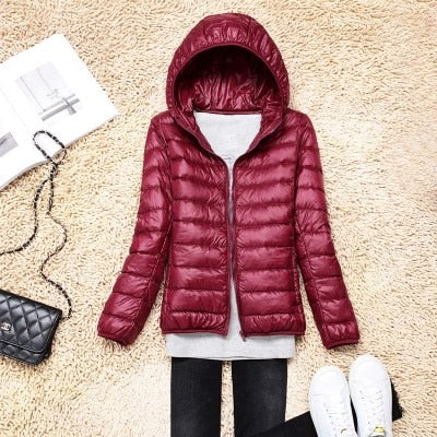 Peris Gems Ultra-Light Puff Parka Jackets for Women | Solid Slim Jacket SHEIN Amazon Temu