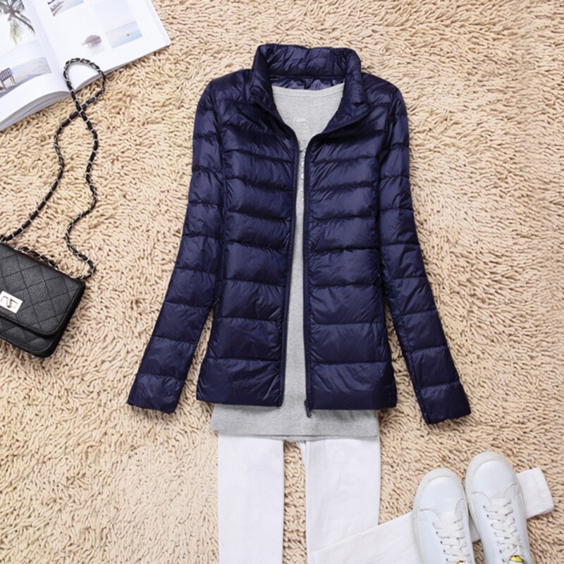 Peris Gems Ultra-Light Puff Parka Jackets for Women | Solid Slim Jacket SHEIN Amazon Temu