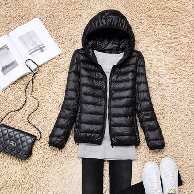 Peris Gems Ultra-Light Puff Parka Jackets for Women | Solid Slim Jacket SHEIN Amazon Temu