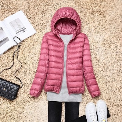 Peris Gems Ultra-Light Puff Parka Jackets for Women | Solid Slim Jacket SHEIN Amazon Temu