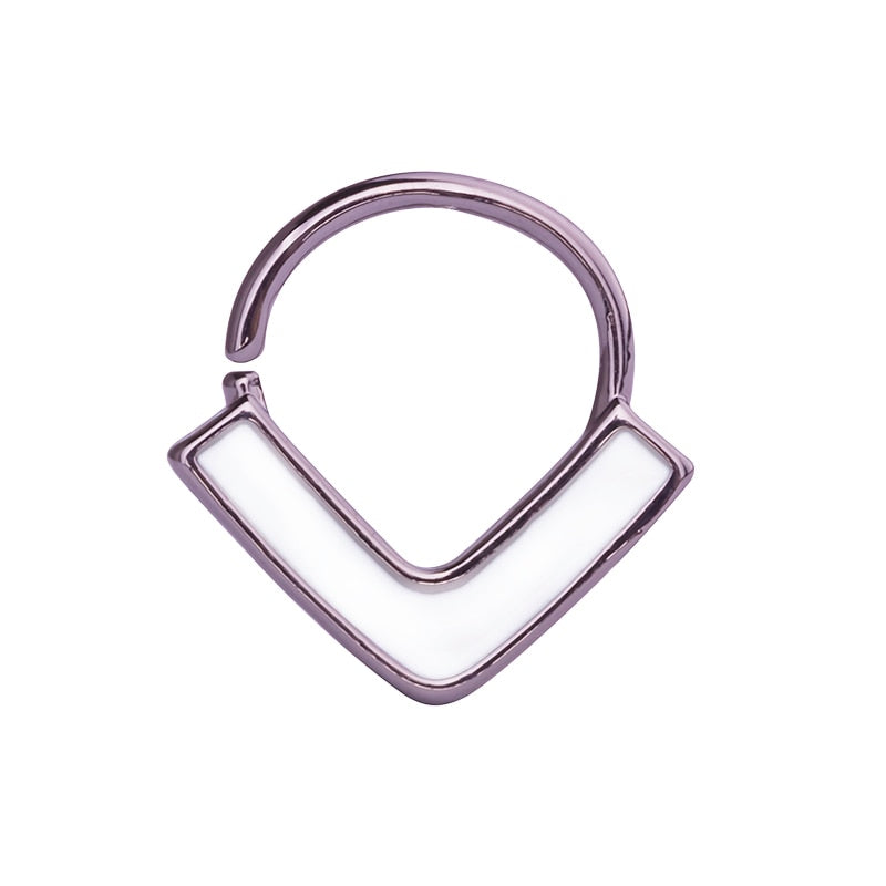 Peris Gems V-Shaped Nose Ring Piercings for Women | Septum Tragus Cartilage Piercing V-Shaped Nose Ring Piercings for Women | Septum Piercing SHEIN Amazon Temu