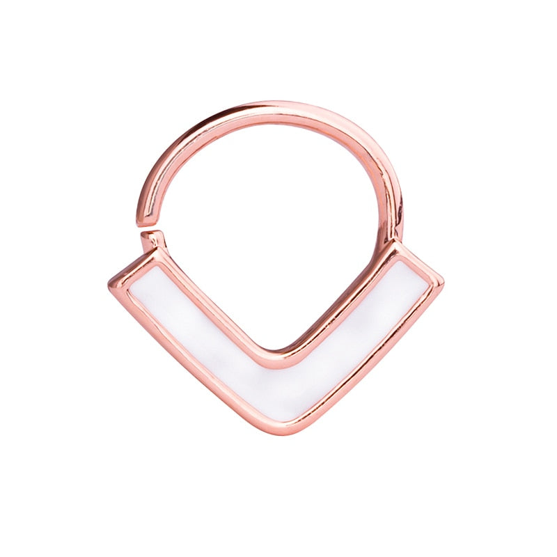 Peris Gems V-Shaped Nose Ring Piercings for Women | Septum Tragus Cartilage Piercing V-Shaped Nose Ring Piercings for Women | Septum Piercing SHEIN Amazon Temu