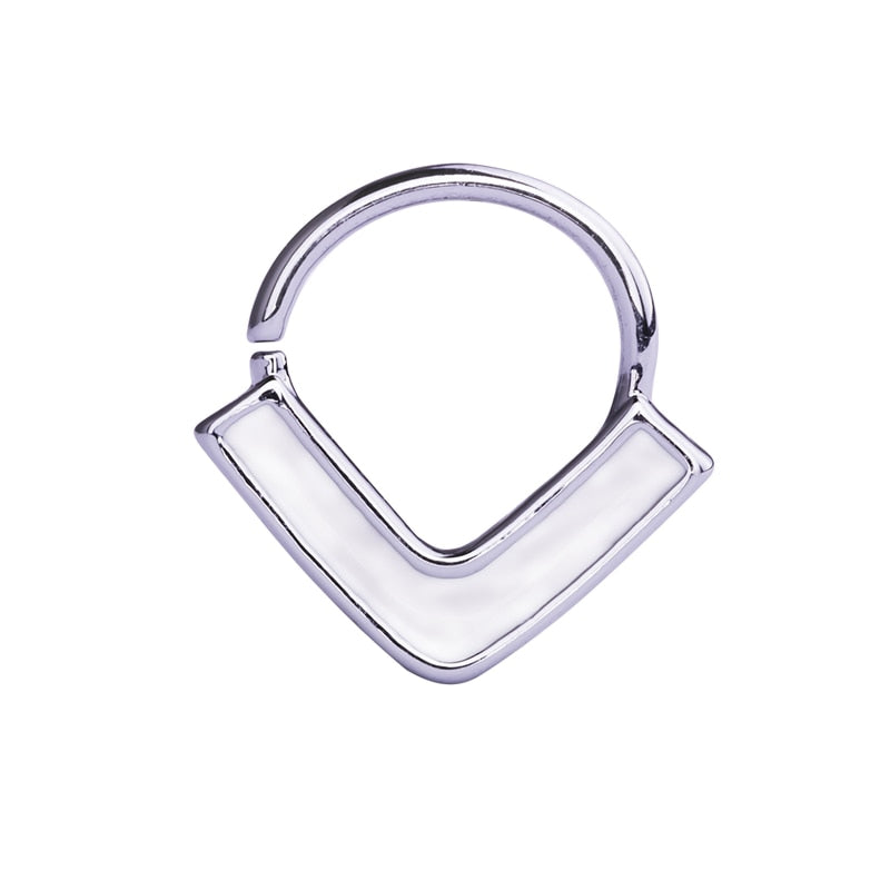 Peris Gems V-Shaped Nose Ring Piercings for Women | Septum Tragus Cartilage Piercing V-Shaped Nose Ring Piercings for Women | Septum Piercing SHEIN Amazon Temu