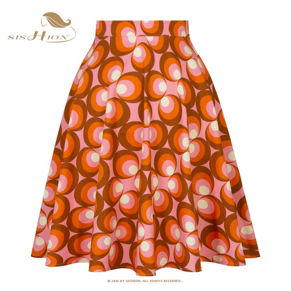 Peris Gems VD0020 New Rounds / S Cotton Midi Skirt Collection for Women | Floral Polka Dot Skirts SHEIN Amazon Temu
